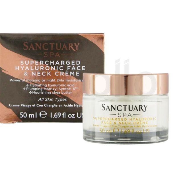 Sanctuary Spa Supercharged Hyaluronic Face & Neck Crème 50ml 