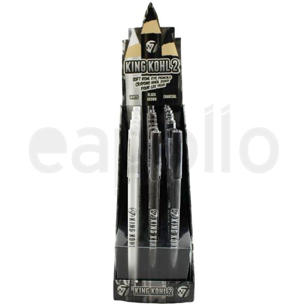 Wholesale W7 King Kohl 2 Eyeliner Pencils - Assorted 