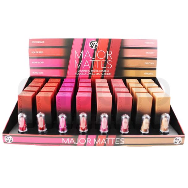 Wholesale W7 Major Mattes Lipsticks - Assorted 