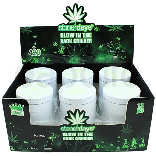 Wholesale 4-Part Glow Metal White Handmuller - Assorted Designs