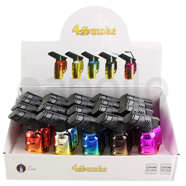 Wholesale 4SMK Colourful Jet Flame Lighters - Assorted