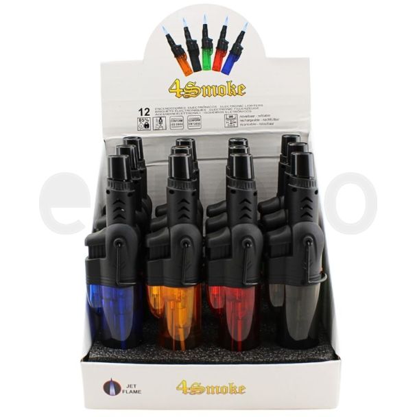 Wholesale Electronic Jet Flame Lighters - Assorted Colours