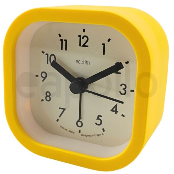 Wholesale Acctim Robyn Alarm Clock - Yellow