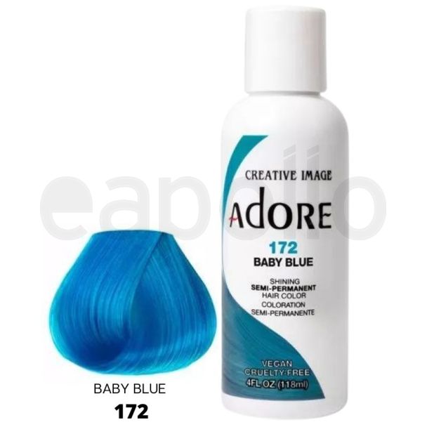 Wholesale Adore Semi-Permanent Hair Dye- Baby Blue (172) 