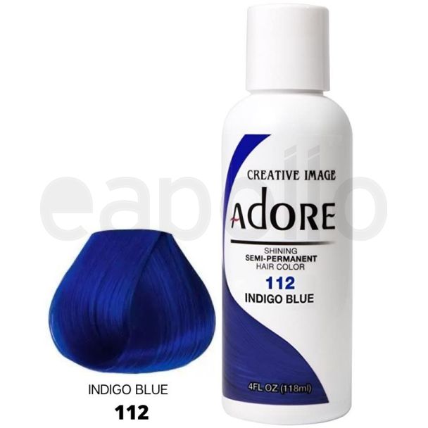 Wholesale Adore Semi-Permanent Hair Dye- Indigo Blue (112) 
