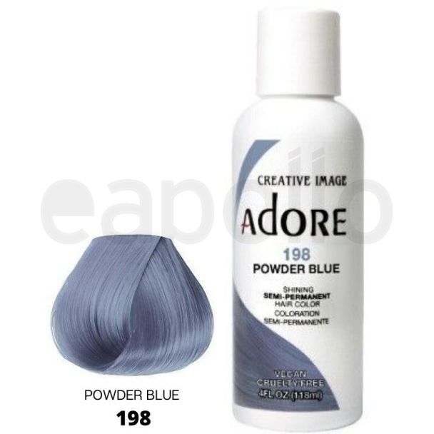 Wholesale Adore Semi-Permanent Hair Dye- Powder Blue (198) 