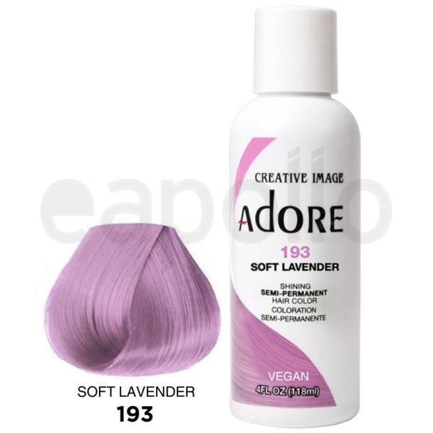 Wholesale Adore Semi-Permanent Hair Dye - Soft Lavender (193)