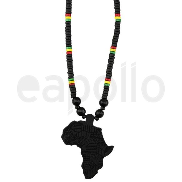 Wholesale African Continent Necklace - Black