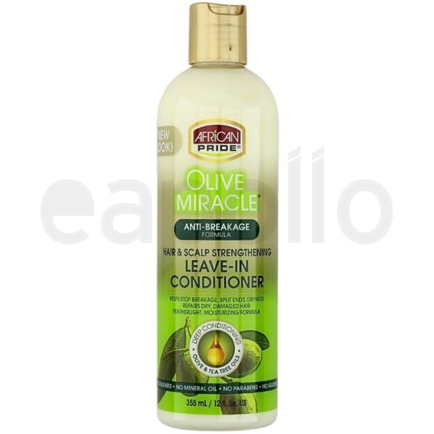 Wholesale African Pride Olive Miracle Hair & Scalp Strengthening Leave-in Conditioner (355ml)