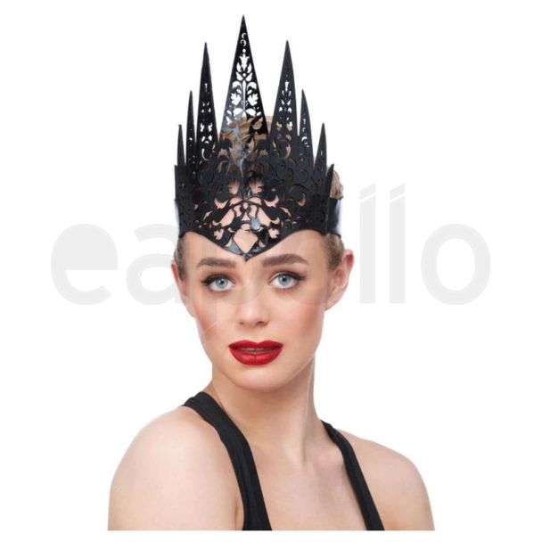 Wholesale Black Filigree Queen Crown Headband