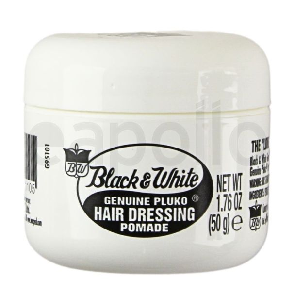 Wholesale Black & White Hair Dressing Pomade 1.76oz (50g)