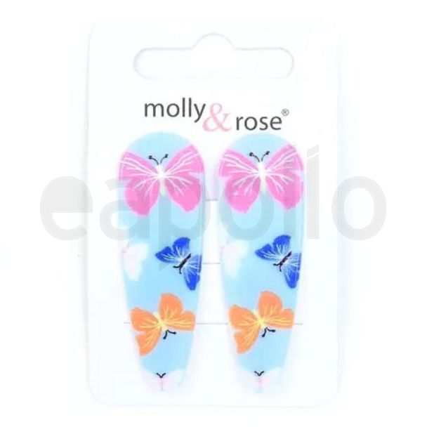 2pcs Butterfly Print Plastic Covered Sleepies - 5cm