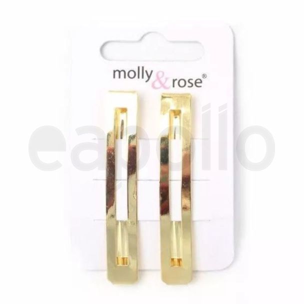 Wholesale Card Of 2 Open Style Barrettes 6cm