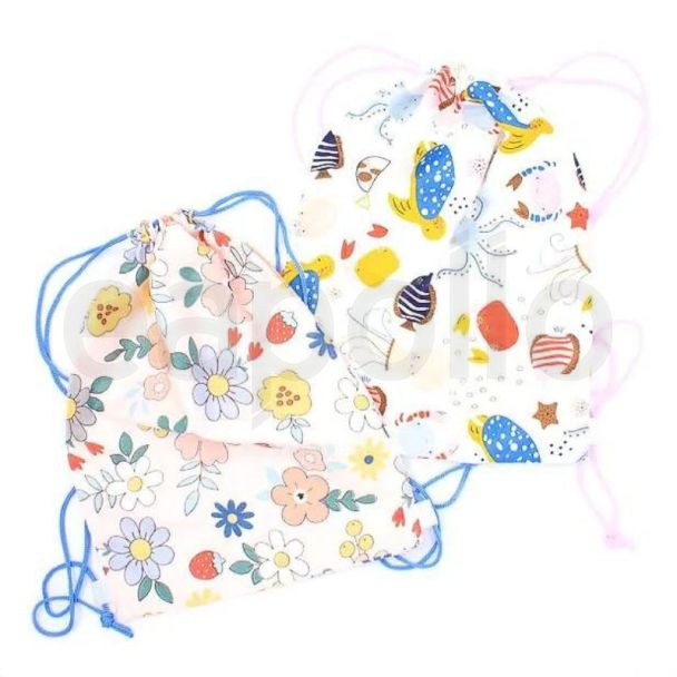 Wholesale Children's Assorted Print Drawstring Bag 35x25cm
