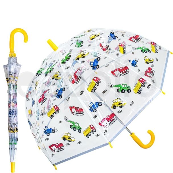 Wholesale Children's Digger & Dump Truck Design Dome Umbrella 
