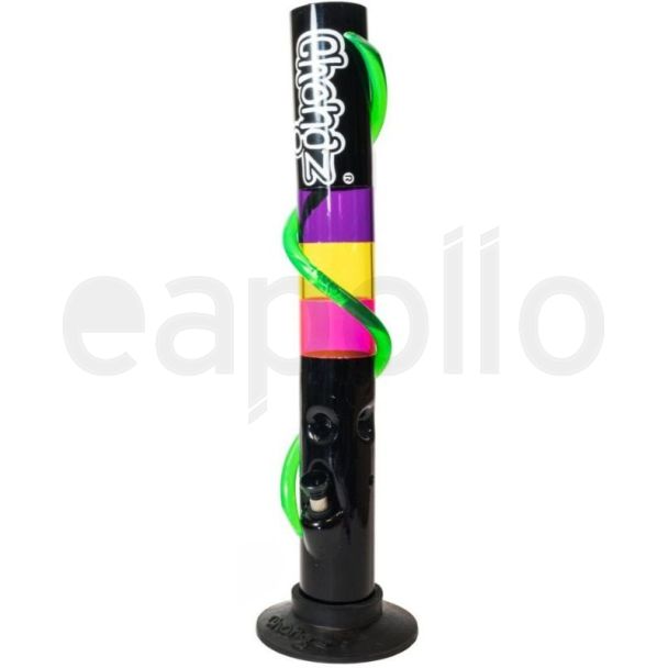 Wholesale Chongz Acrylic "Stuart'' Design Waterpipe - Assorted (15.5 Inch)