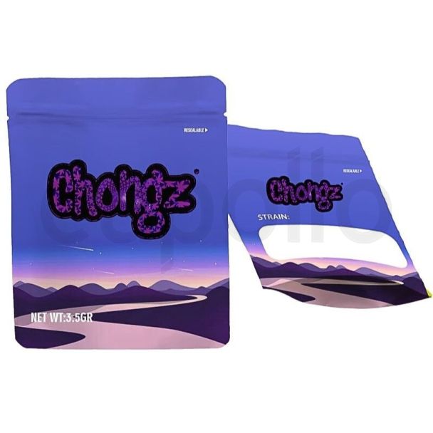 Wholesale Chongz Grip Seal Mylar Bag - Purple Sky (125mm x 100mm)