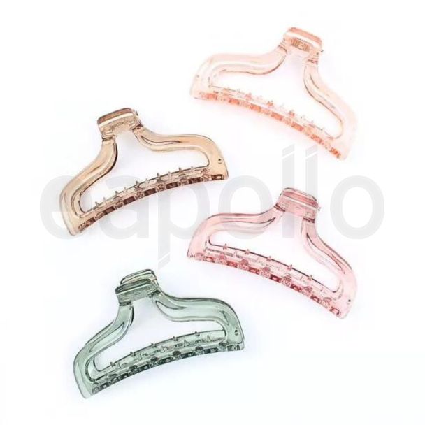 Wholesale Coloured Transparent Clamp 9.5cm