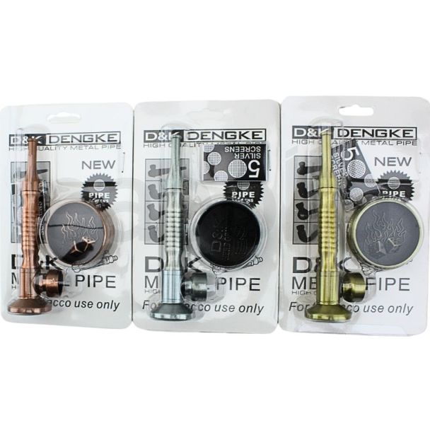 Wholesale D&K Rose Gold, Gold & Silver Metal Pipe 3pcs Set - Assorted 