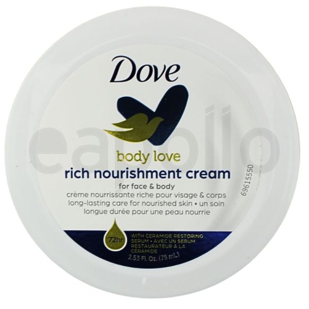 Wholesale Dove Body Love - Rich Nourishment Cream 75ml 