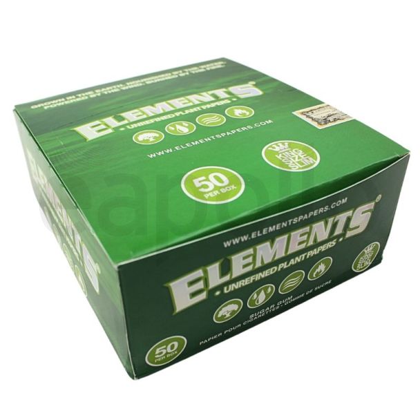 Wholesale Elements Green - King Size Slim 