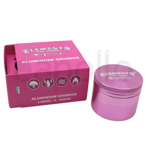 Wholesale Elements Large 4-Part Metal Handmuller - Pink 