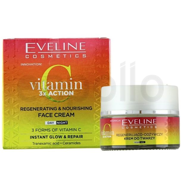 Wholesale Eveline Vitamin C 3x Action Regenerating & Nourishing Face Cream 50ml