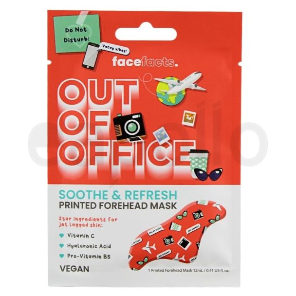 Wholesale Face Facts Out Of Office Soothe & Refresh Printed Forehead Mask 