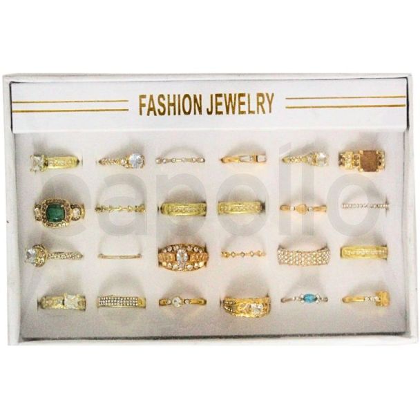Wholesale Fashion Jewellery Rings - Gold