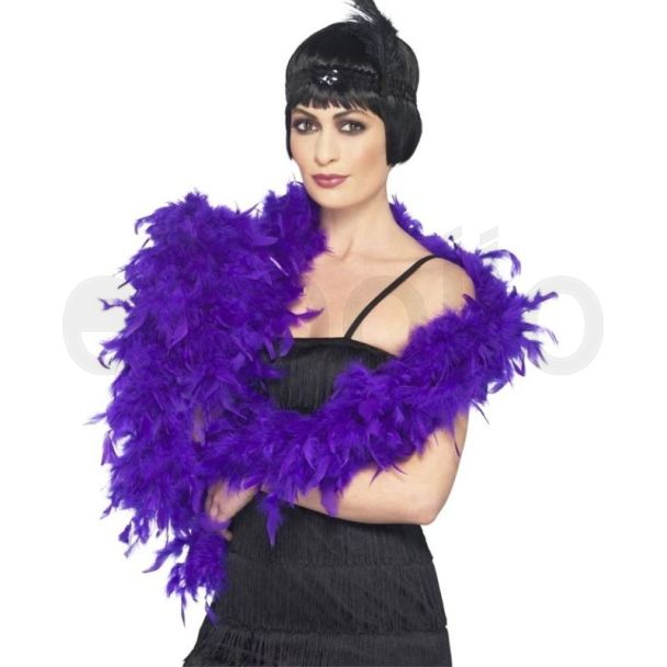 Wholesale Feather Boas Deluxe - Purple