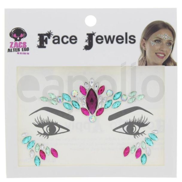 Wholesale  Festival Face Jewels - Multicolour