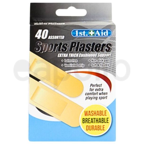 Wholesale First Aid Sports Plasters - 40 Assorted 