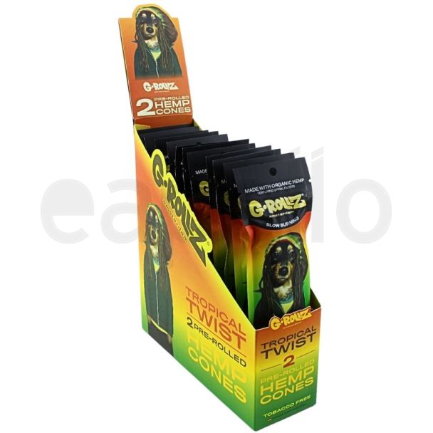 Wholesale G-Rollz 2X  Organic Cones - Tropical Twist