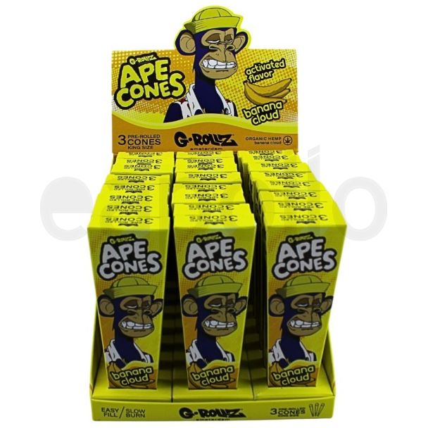 Wholesale G-Rollz 3X Organic Cones - Banana Cloud