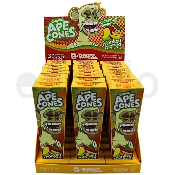G-Rollz 3X  Organic Cones - Monkey Mango