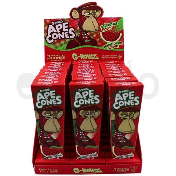 Wholesale G-Rollz 3X  Organic Cones - Watermelon Splash