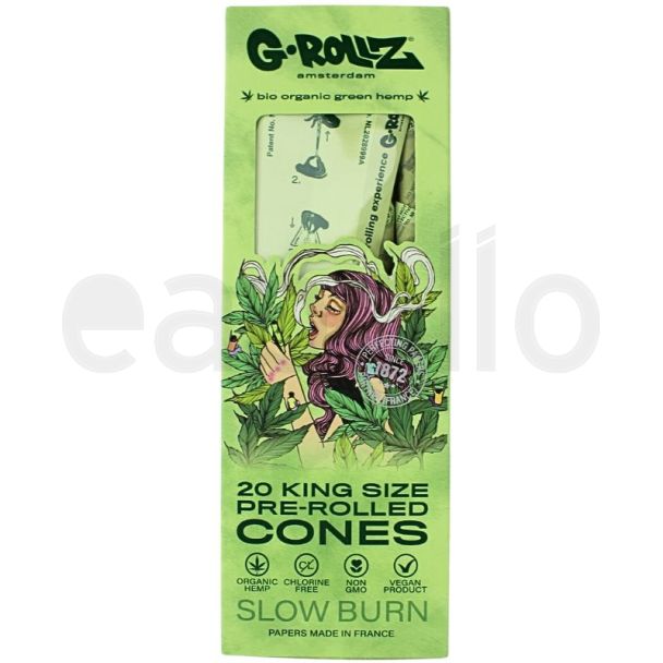 Wholesale G-Rollz Green Pre-Rolled Cones (Pack of 20)