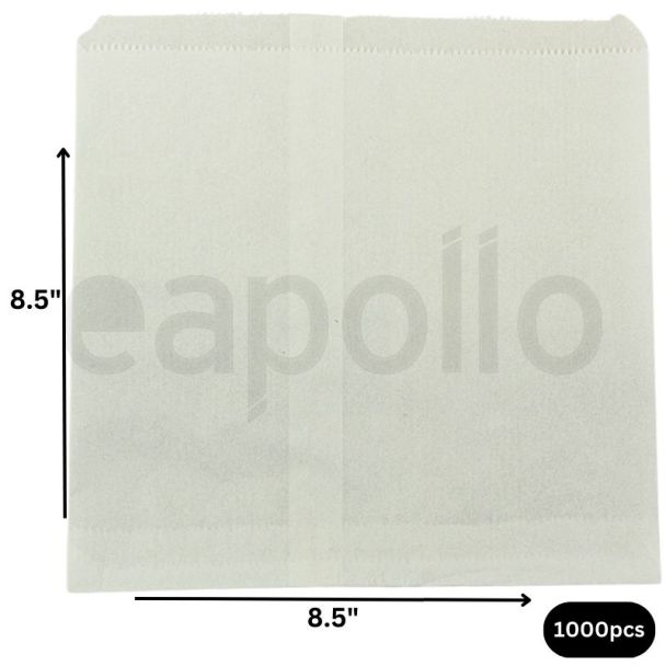 Wholesale Grease Proof Paper Bags 8.5" x 8.5" (1000pcs)