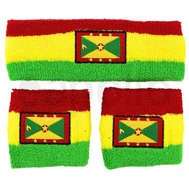Wholesale Head & Wrist Sweatbands - Grenada