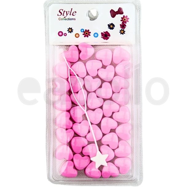 Wholesale Heart Shaped Hair Braiding Beads 
