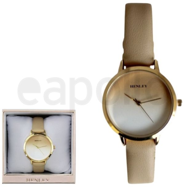 Wholesale Henley Ladies Analogue Dials Watch-Beige/Gold