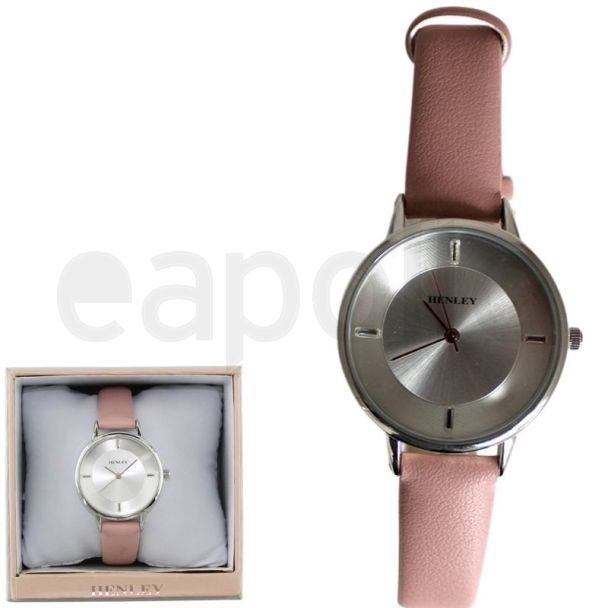 Wholesale Henley Ladies Analogue Watch- Pink/Silver