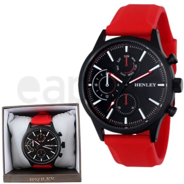 Wholesale Henley Men's Large Sports Silicone Watch 