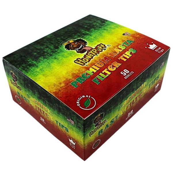 Wholesale Honey Puff Premium Rasta Tips - 50 Booklets