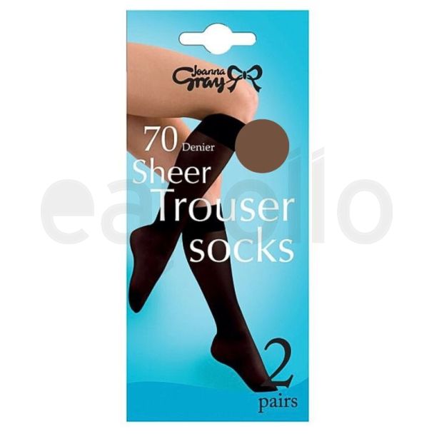 Wholesale Joanna Gray Trouser Socks - Mink (One Size) (2pp)