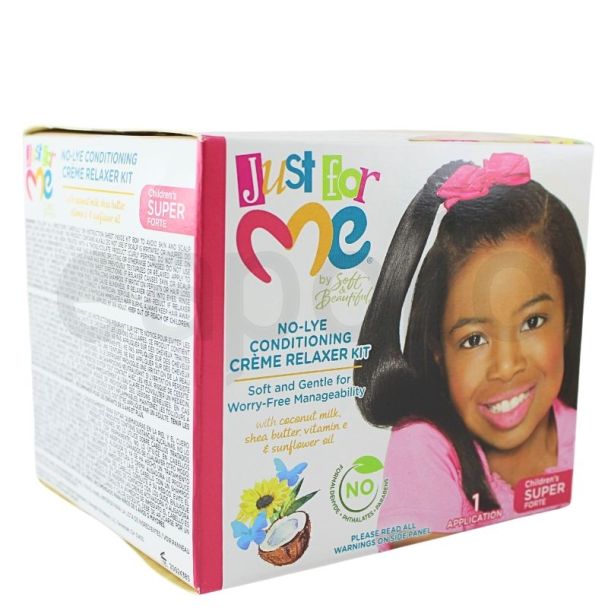 Wholesale Just For Me No-Lye Conditioning Crème Relaxer Kit - Super 