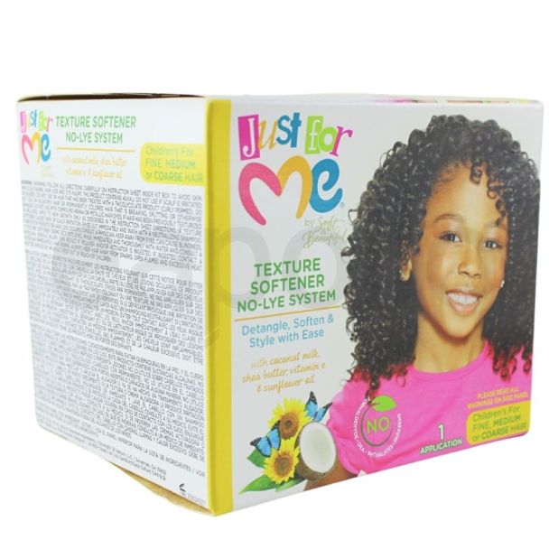 Wholesale Just For Me Texture Softener No-Lye System- For Fine, Medium & Coarse Hair