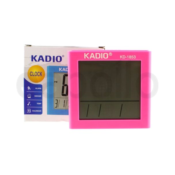Kadio Multi-Functional Digital Snooze Alarm Clock - Pink
