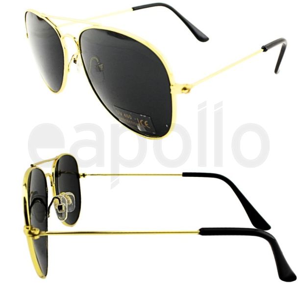 Wholesale Kids Aviator Gold Frame Sunglasses