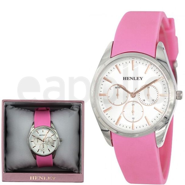 Wholesale Ladies Henley Silicone Strap Sports Watch - Pink
